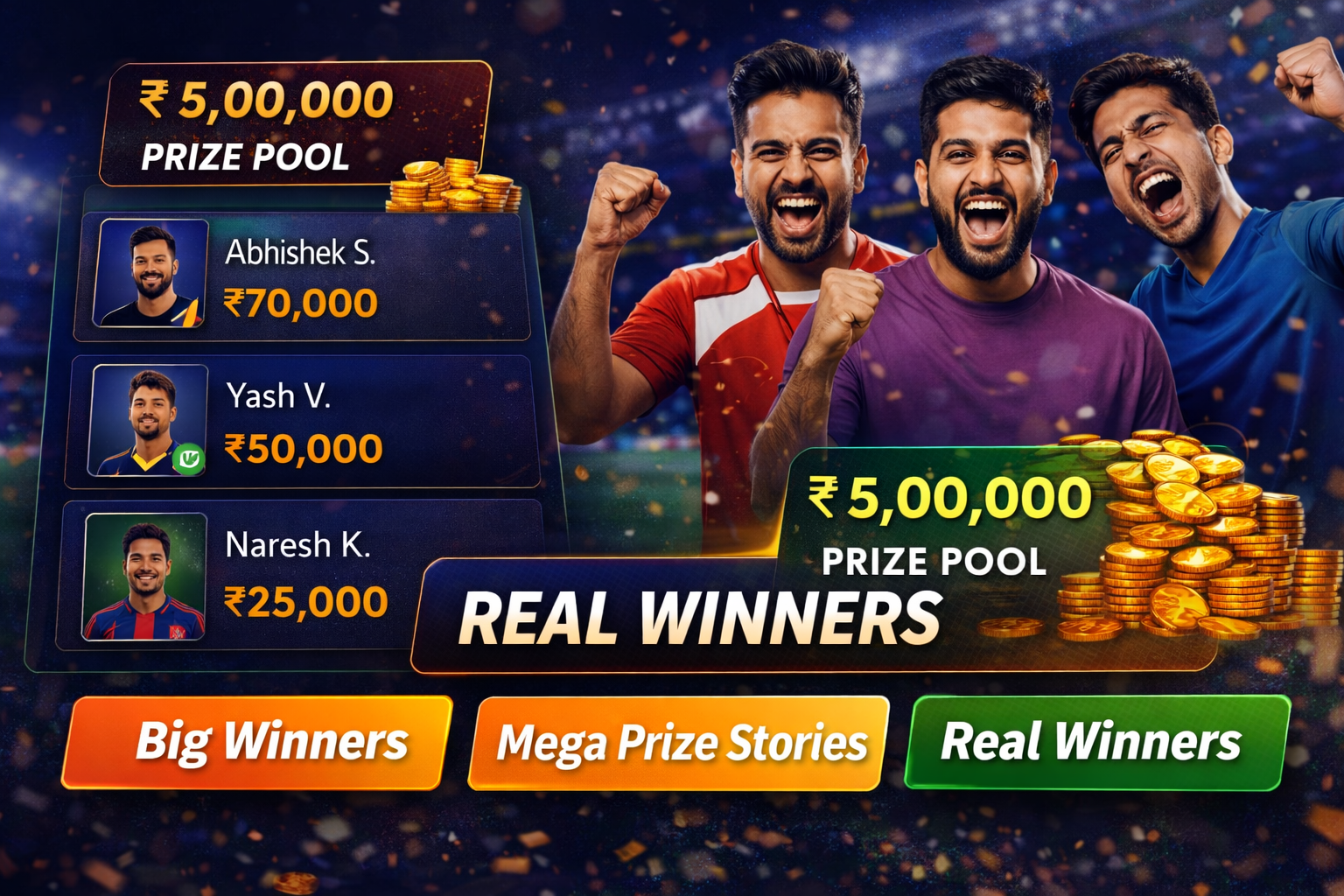 Fantasy Wala winners celebration artwork